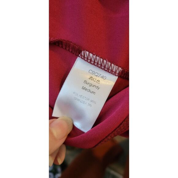 Caramitty Burgundy One Shoulder Bodycon Sexy Cocktail Dress Sz M - Picture 7 of 8